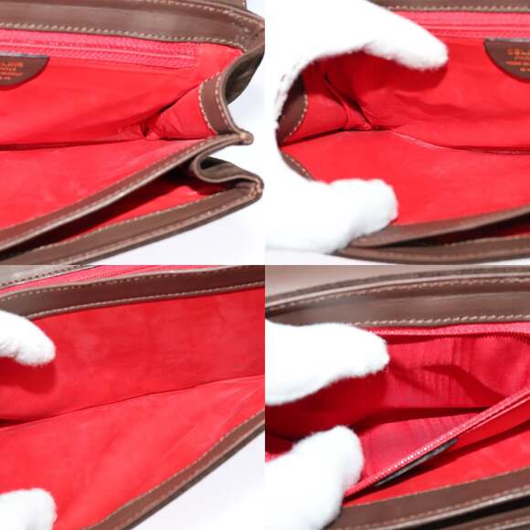 CELINE Shoulder Bag Suede Brown Gold - Picture 12 of 12